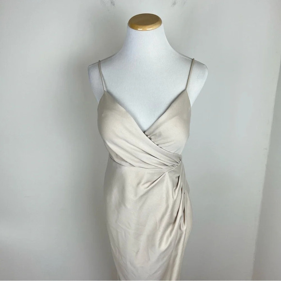 BHLDN Freya Satin Charmeuse Dress Anthropologie Size 2 - Picture 6 of 16